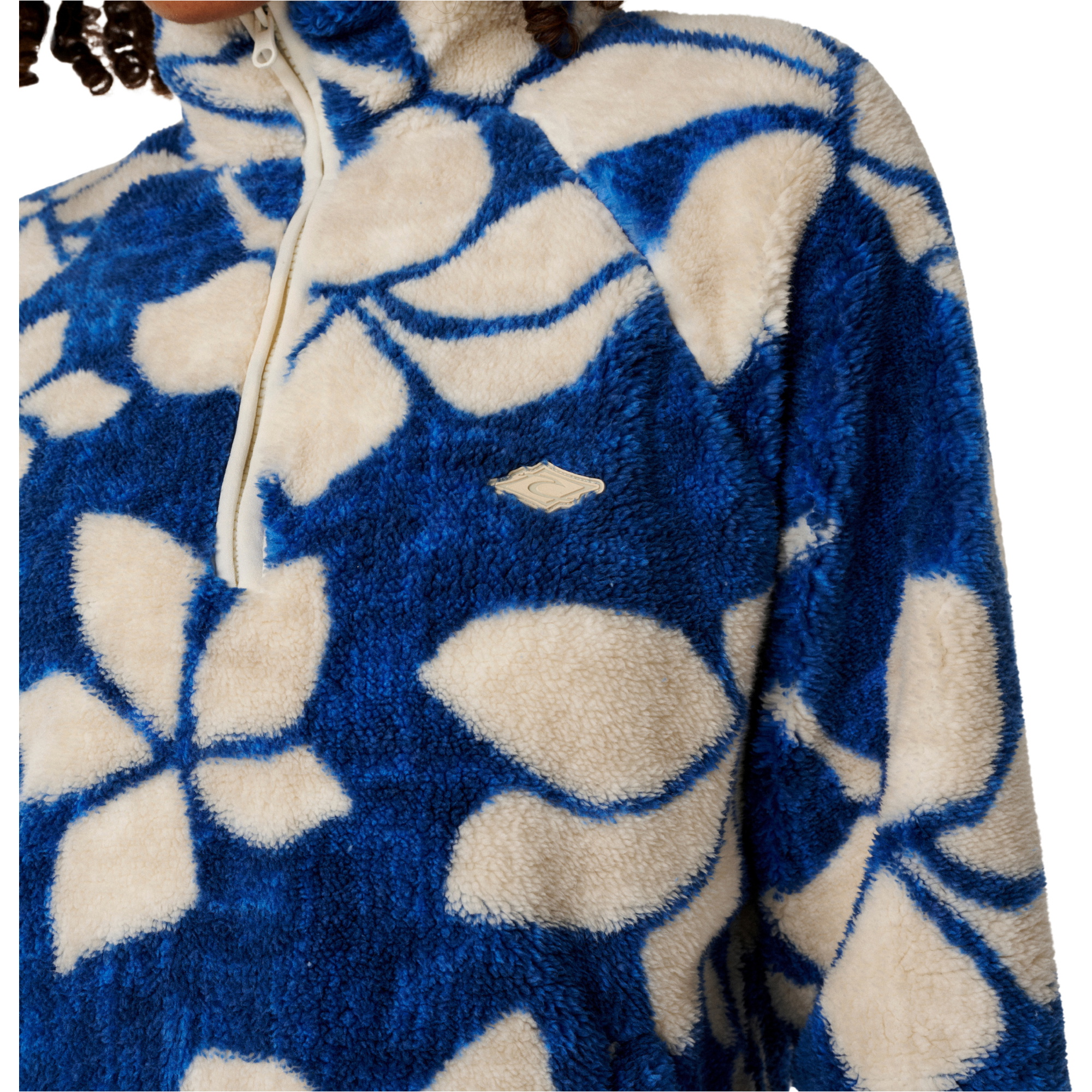 2026 Rip Curl Womens Paraiso 1/4 Zip Polar Fleece 0EUWFL - Blue